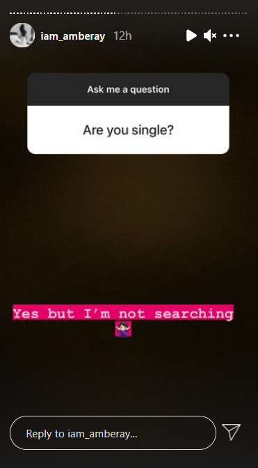 'I'm Single But Not Searching'-Amber Ray Speaks On Single Life After Mysterious Separation With Jimal