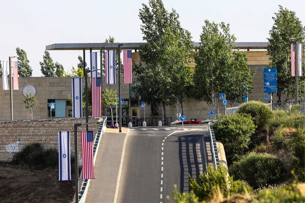 The United States Embassy in Jerusalem, in 2018.