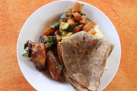 A plate of food