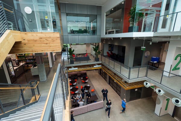 Microsoft’s headquarters in Redmond, Wash. Within a week of Microsoft’s offering Maven Clinic as a benefit in March, 1,300 employees had signed up.