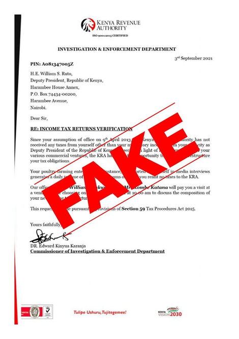 A fake statement