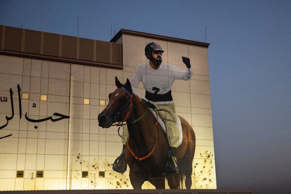A billboard in Dubai features its ruler, Sheikh Mohammed bin Rashid Al Maktoum.