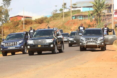 A fleet of high-end vehicles 