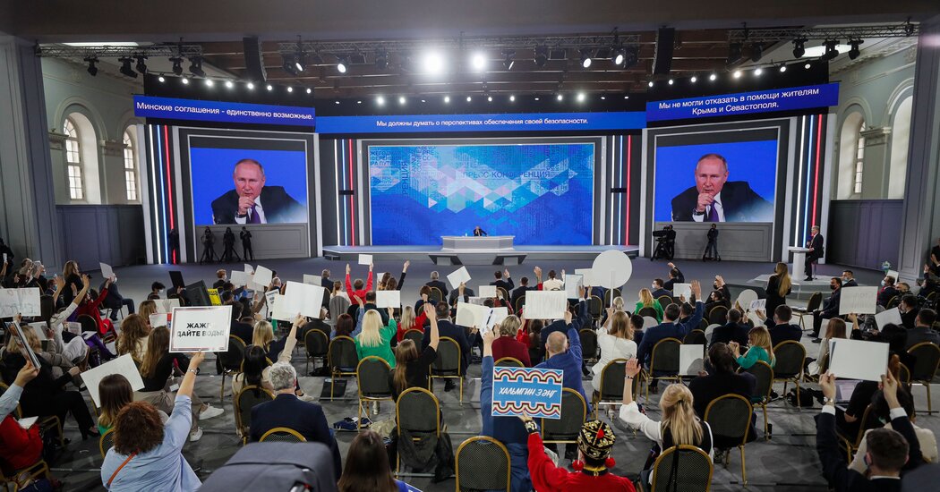 Putin Blames the West for Talk of ‘War, War, War’