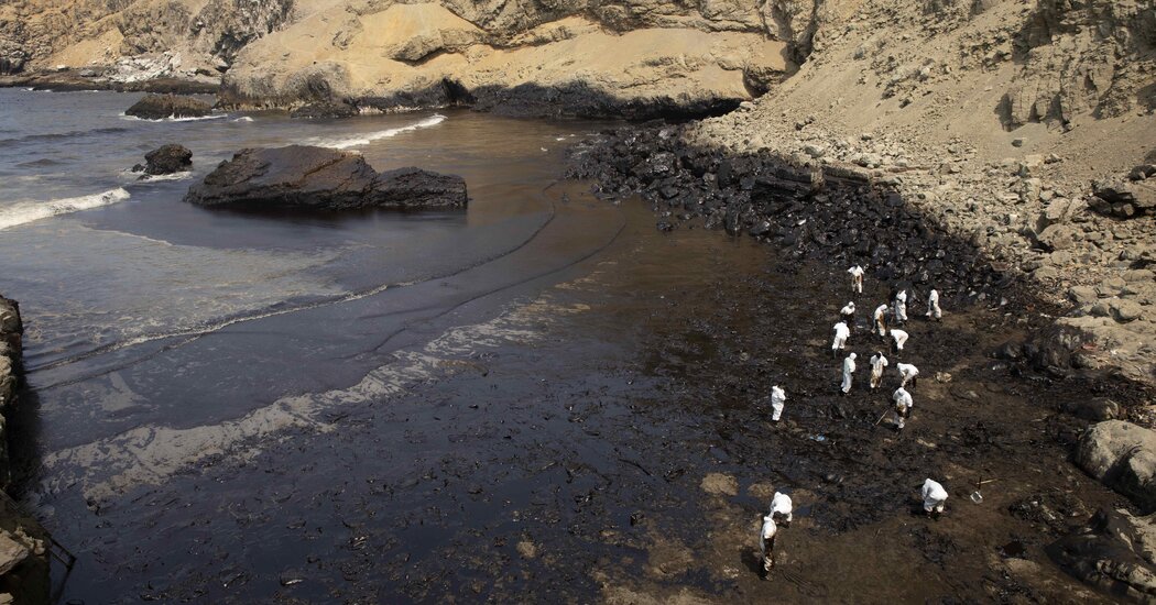 Oil Spill Triggered by Tsunami Devastates Coast of Peru