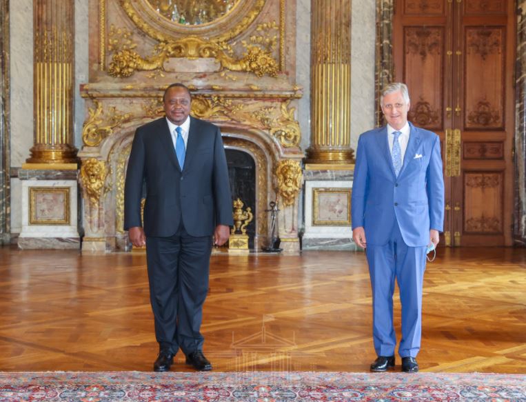 King Philippe of Belgium Hosts President Kenyatta At The Royal Palace In Brussels