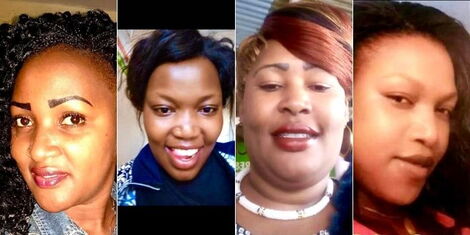 Women accused by DCI of being involved in drinks spiking ring. Photos released on Friday, May 20, 2022.