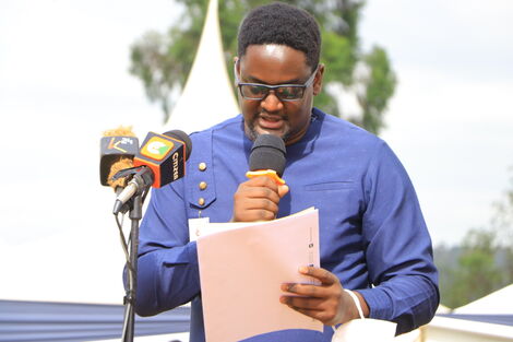 Kennedy Musyoka Member of EALA Speaking during a past function 