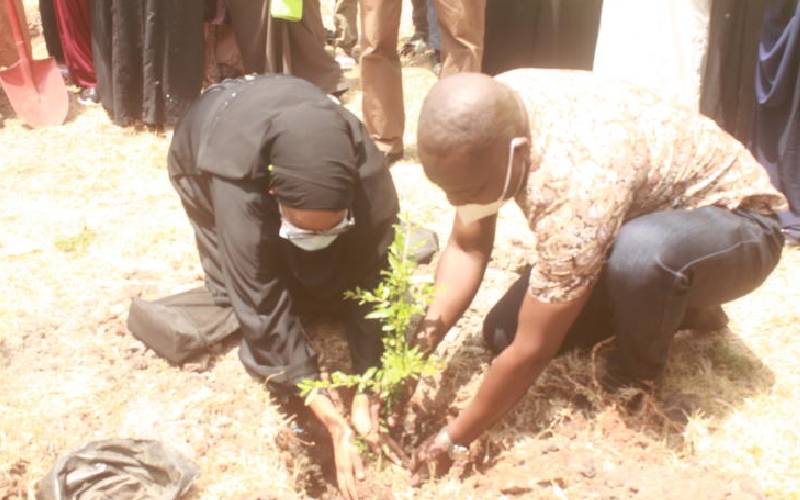 Varsity plants trees to mark Customer Service Week