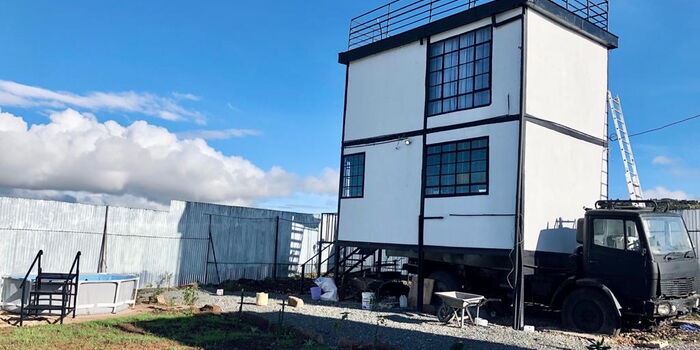 BBC Journalist Builds Unique Home On Top of Lorry in Machakos [PHOTOS]
