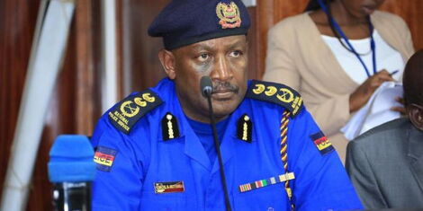 Inspector General Hillary Mutyambai in December 2020