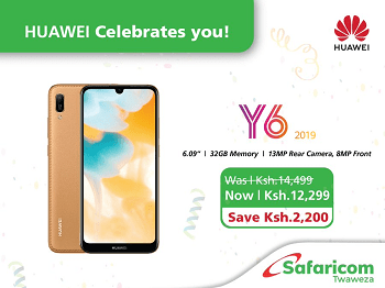 Safaricom knocks Kshs 2,200 off the Huawei Y6 Prime 2019 price