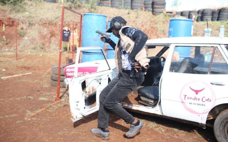 Electrifying speed earns Ibrahim Ndung’u top spot at IDPA Chairman’s Cup : The standard Sports