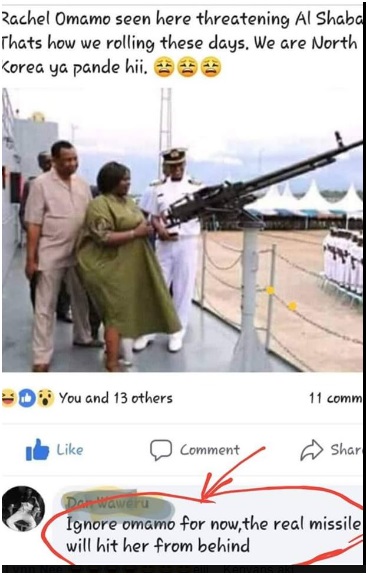 You should see this guy’s comment on RACHEL OMAMO’s PHOTO, Day made, Eh! Eh!