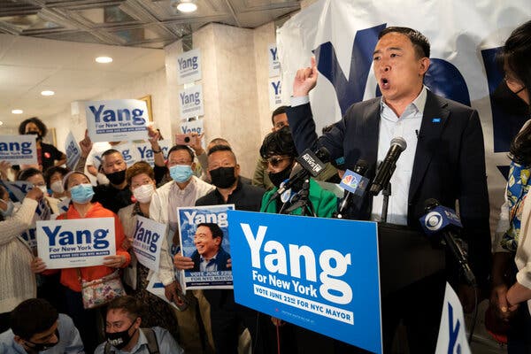 Andrew Yang has cast himself as an optimistic cheerleader for New York’s recovery, though his tone has shifted somewhat in recent weeks.