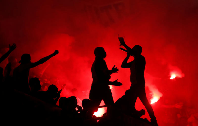 Scuffles with police in Paris as fans gather for soccer final : The standard Sports