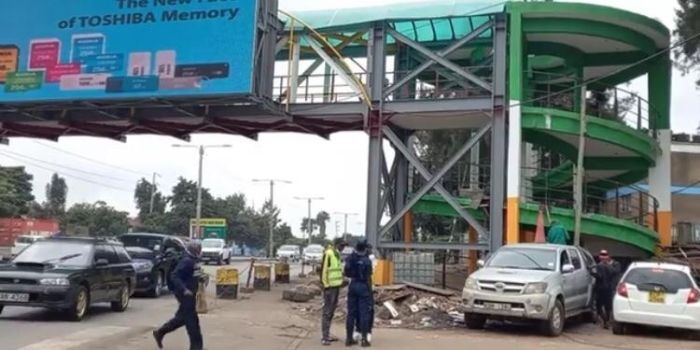 Mbagathi Way Gets One of a Kind Footbridge [PHOTOS]