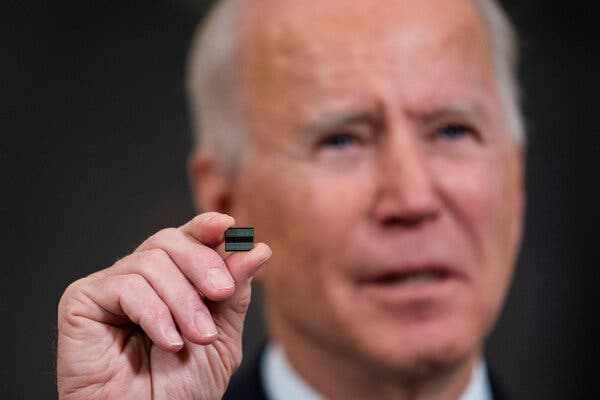 President Biden has called for $50 billion to encourage domestic semiconductor production as part of his infrastructure plan.
