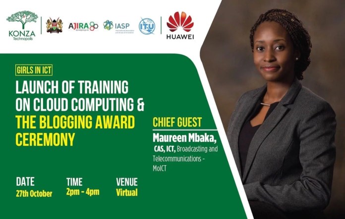15 Female Bloggers in University awarded by Kenya's Ministry of ICT