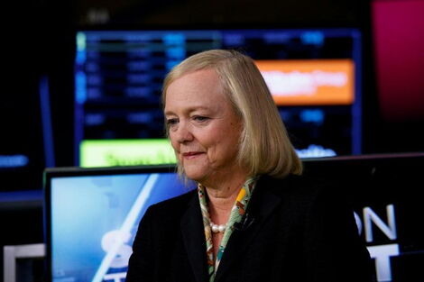 Business mogul and nominated US ambassador to Kenya Meg Whitman during an interview in New York, on September 6, 2017.