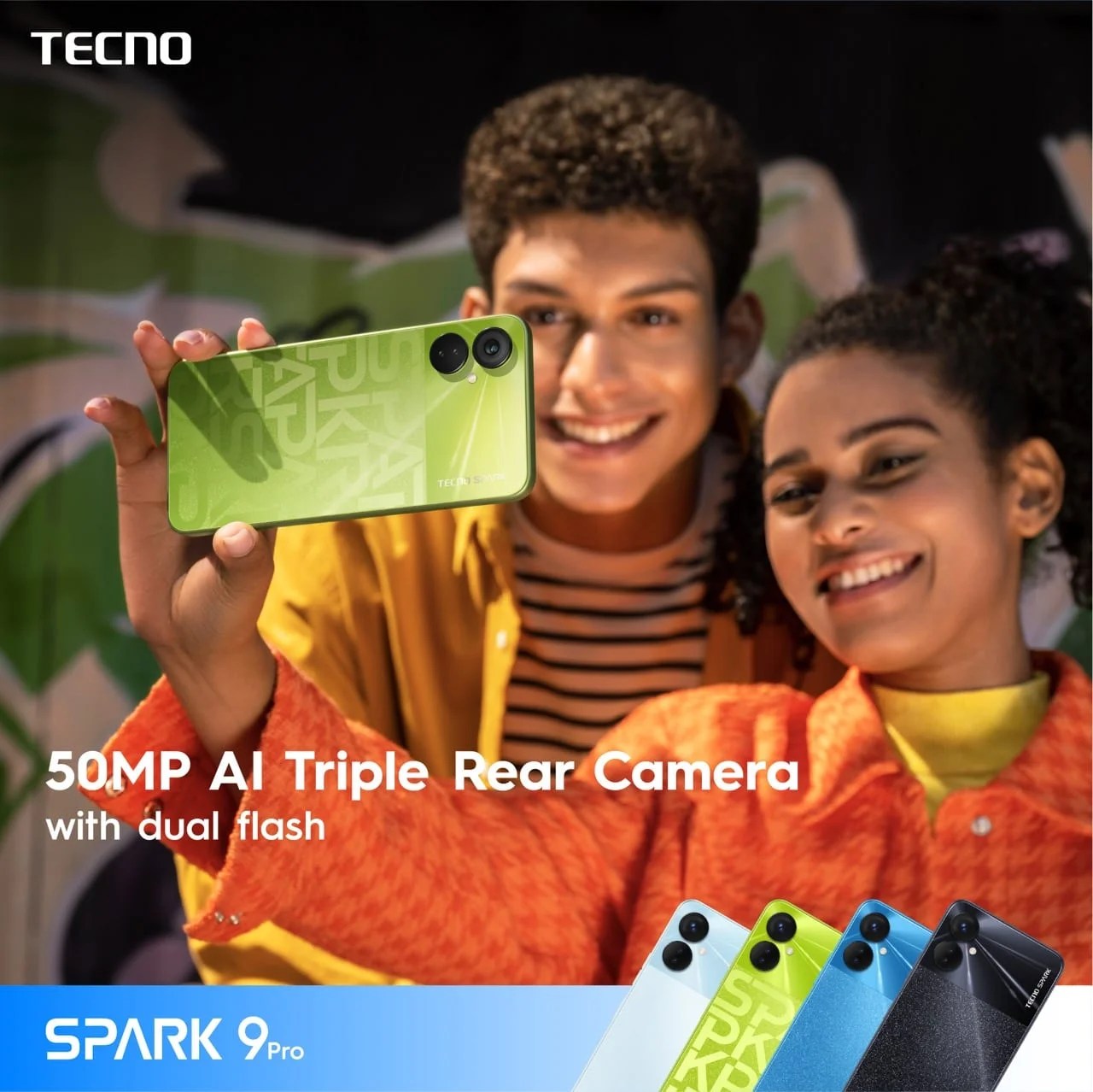 TECNO unveils Spark 9 Pro with 32MP selfie and 50MP rear camera