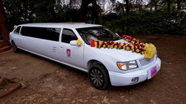 Kenyan converts Nissan B14 into a Limo, earns big from weddings