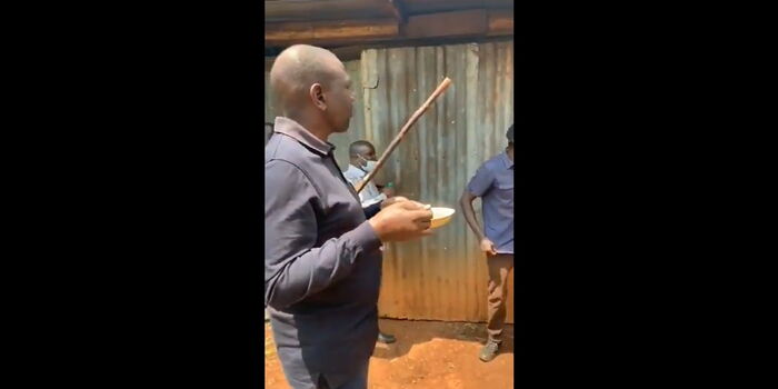 Ruto Goes Viral Eating Githeri at Sugoi Farm [VIDEO]