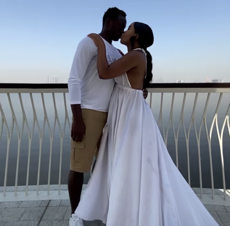 Actress Serah Teshna and Victor Wanyama introduce their newborn for the first time (Photo)
