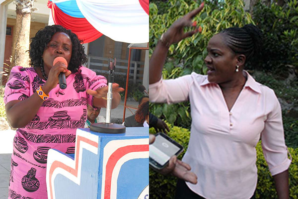 Senators Beatrice Kwamboka and Mary Seneta trade blows