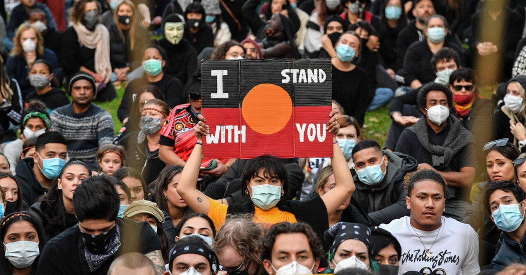 Throngs Marching in Australia and Europe Against Police Brutality