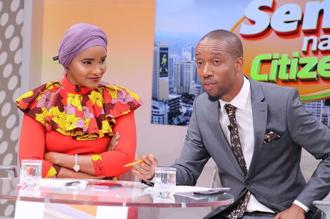 Citizen TV News Anchors Lulu Hassan (Left) and her husband Rashid Abdalla.