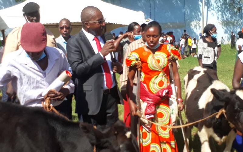 Wa Iria: I will donate dairy cows and bursaries to needy families