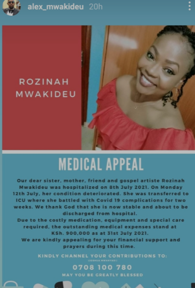 Alex Mwakidue Appeals For Financial Assistant To Save Sister