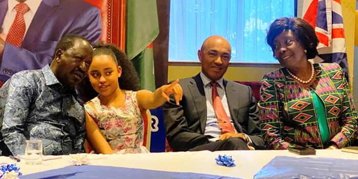 10-Year-Old Girl Warms Raila’s Heart at UK Event [VIDEO]