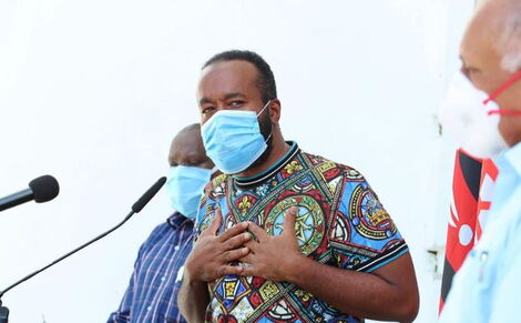 Mombasa Governor Hassan Joho during a press briefing on June 5, 2020.