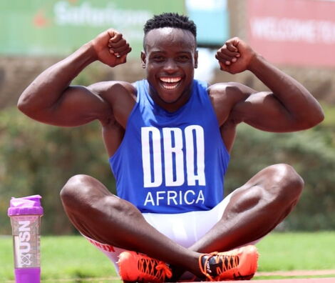 An Undated Image of Kenyan Sprinter Ferdinand Omanyala