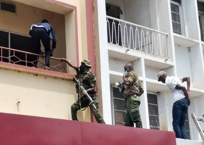 Suspected robbers disguised as clients and left Equity Bank, police say
