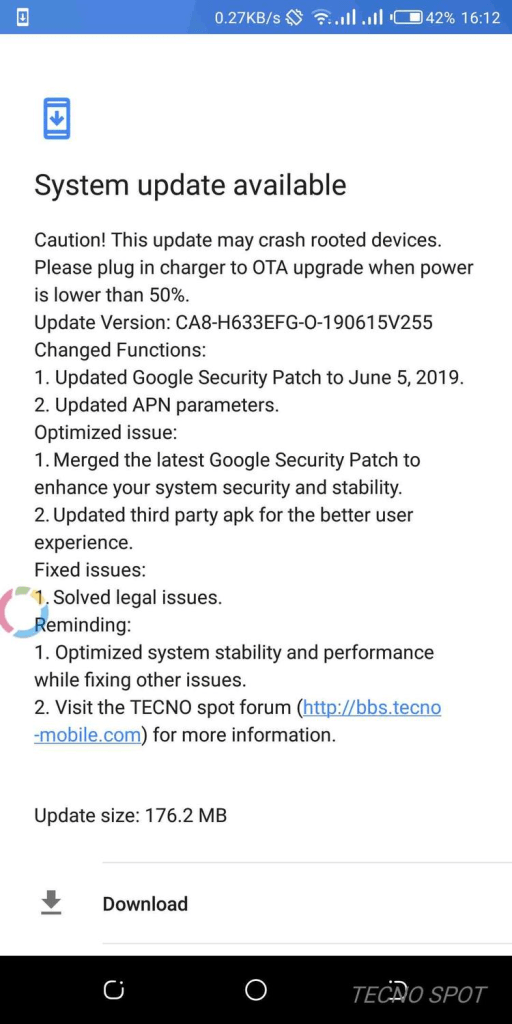 June security update for Tecno Camon X Pro available, still no fix for missing fonts