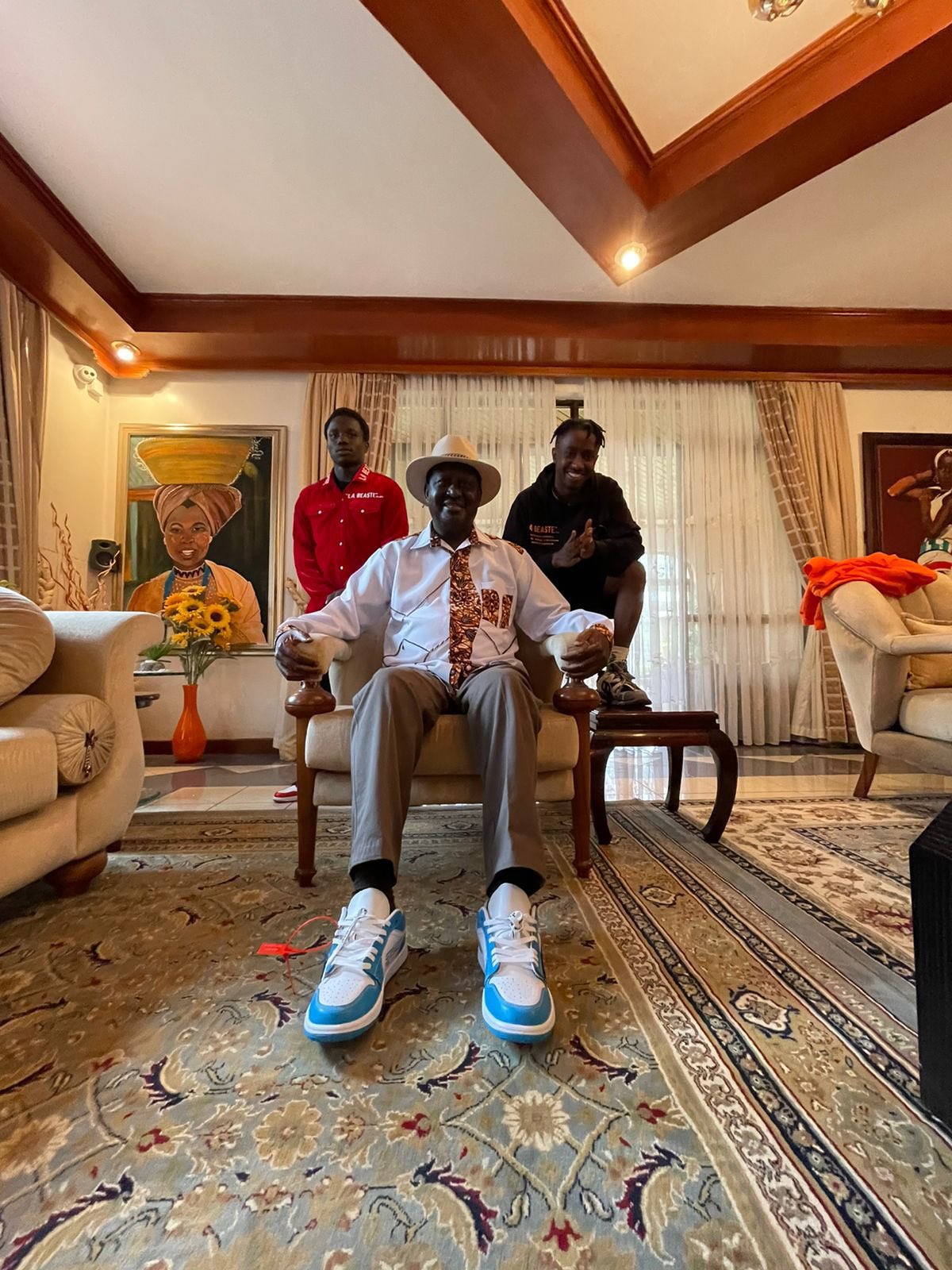 Baba and the young men who bought shoes