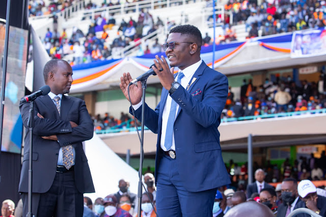 Fikirini Jacobs speech at Azimio la Umoja event at KASARANI PHOTO