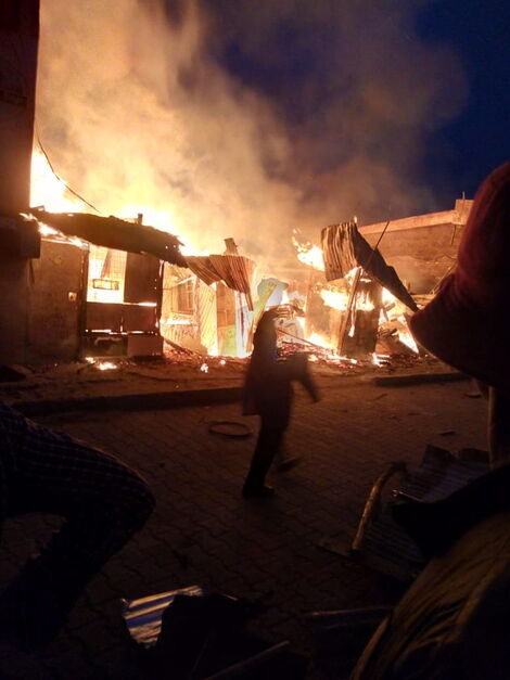 Residents Trying to Save Their Properties From The Fire on Tuesday September 7