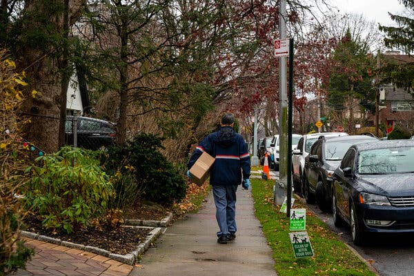 Deliveries of at-home coronavirus test kits are starting to arrive in American’s mail boxes after orders began to be placed on a government website on Tuesday.