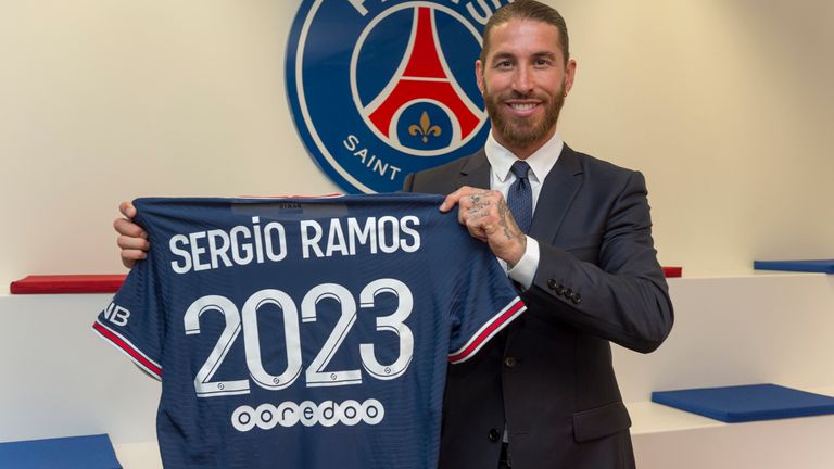 PSG sign Spain defender Ramos on free transfer : The standard Sports
