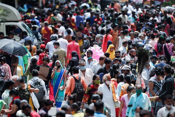 A market in Mumbai, India, on Wednesday.