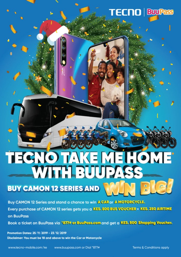 Buy any TECNO Camon 12 phone and win this Christmas