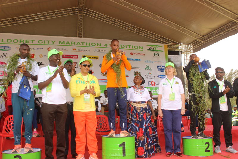Fanfare as Eldoret City marathon stages a world class competition : The standard Sports