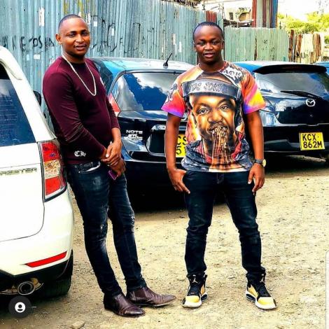 DJ Mike Kay (left) and VDJ Jones were good friends. Photo: Courtesy JOnes