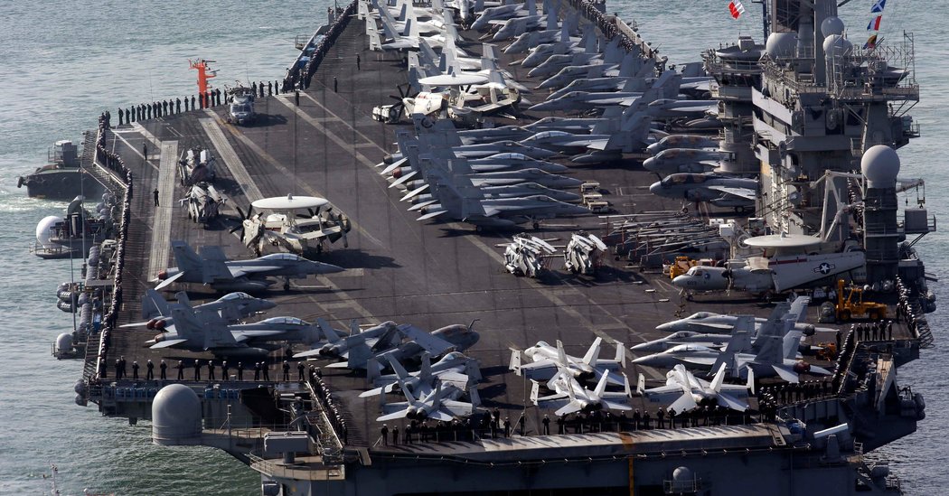 With Beijing’s Military Nearby, U.S. Sends 2 Aircraft Carriers to South China Sea