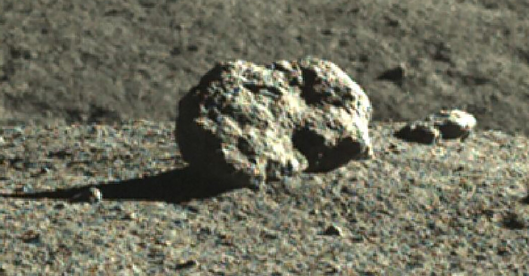 Chinese Rover Finds Moon Cube Is Just Rabbit-Like Rock