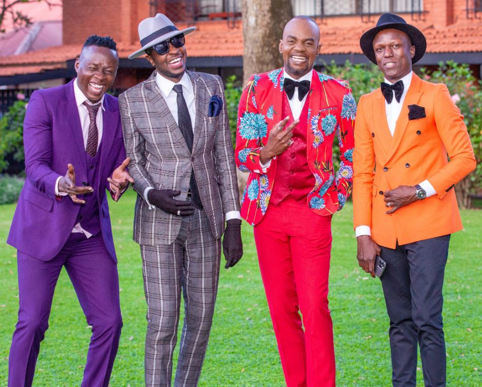 PHOTOS: Men bring La Sape A game as they mark World Whiskey Day